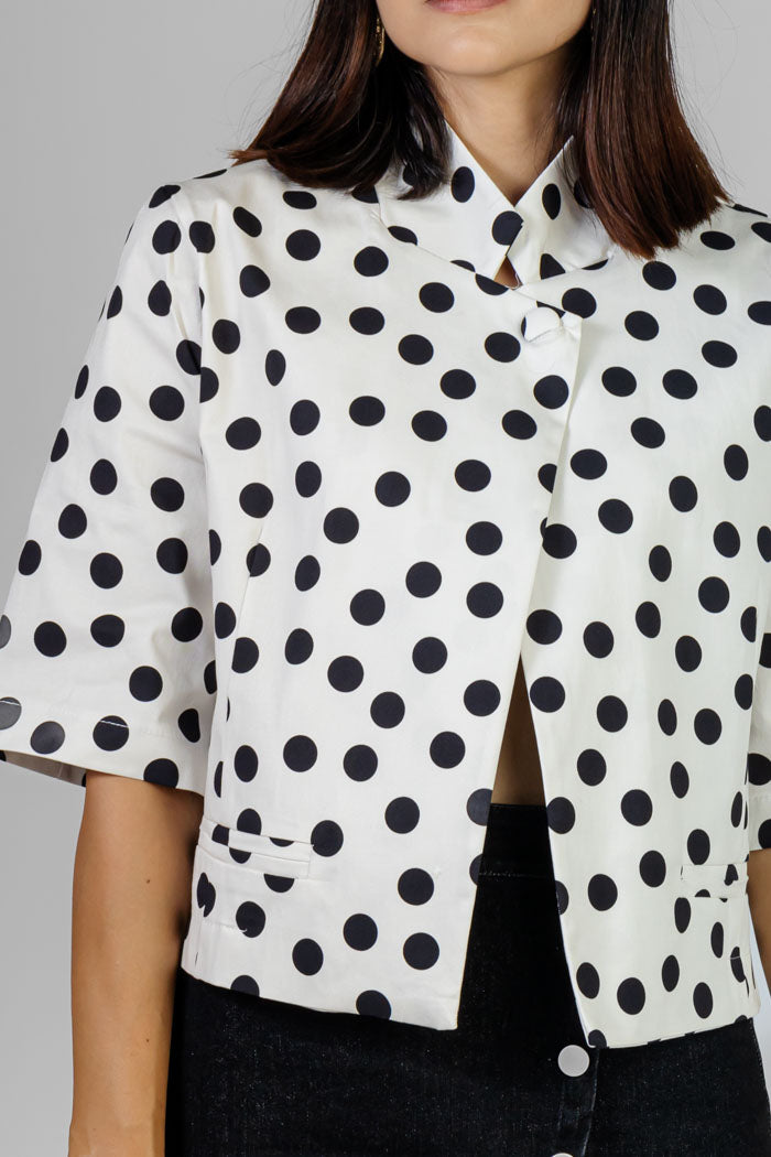 CHAQUETA ESTAMPADO LUNARES