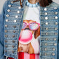 CHAQUETA DENIM ESTILO MILITAR