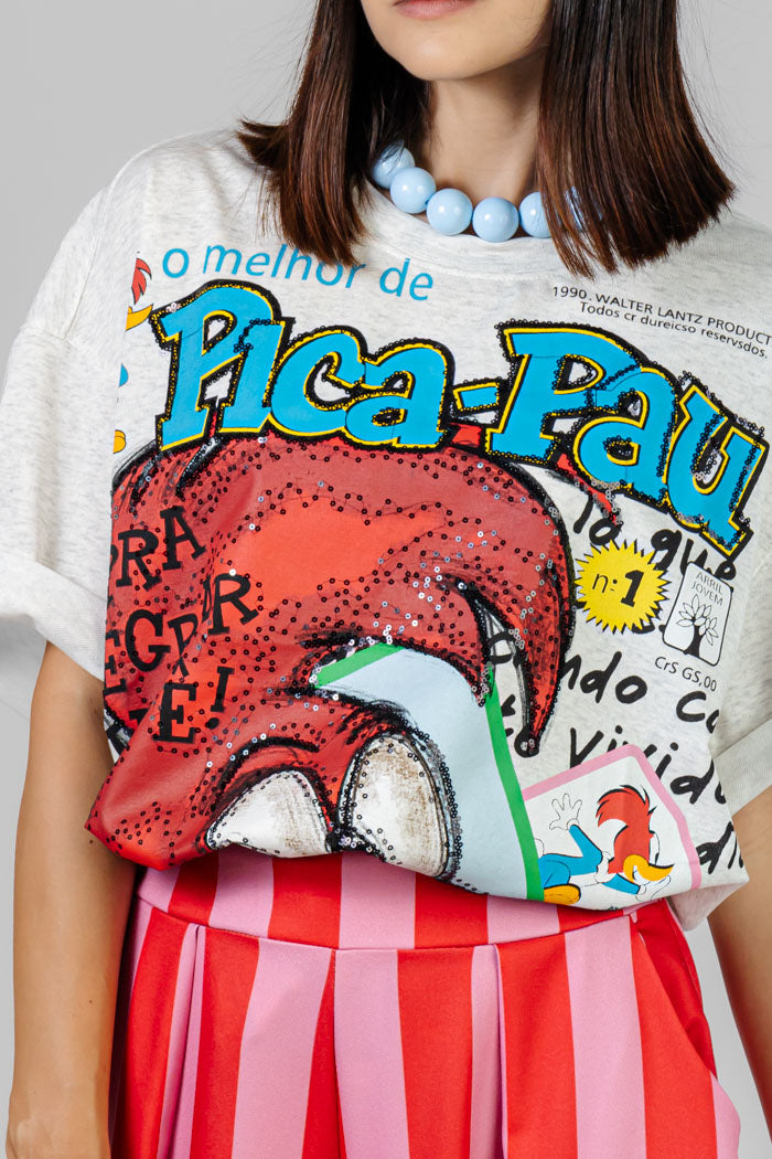 BLUSA ESTAMPADA PICA PAU