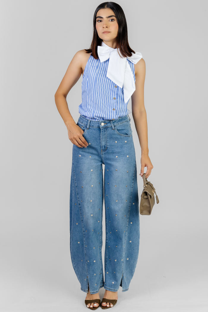 BLUSA STRIPES LAZO