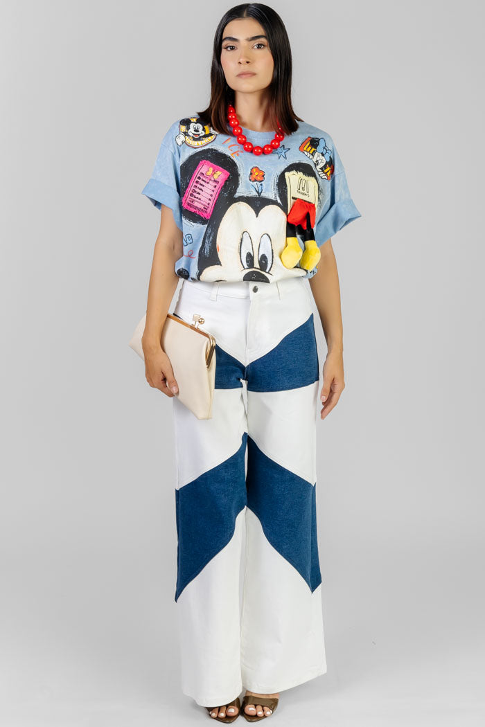 BLUSA ESTAMPADA MOUSE CHIC