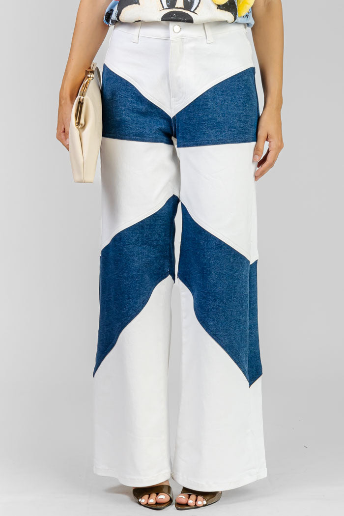 PANTALÓN JEAN COMBINADO