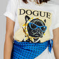 BLUSA ESTAMPADA CON ENCAJE