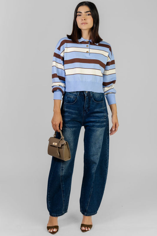 BLUSA A RAYAS POLO