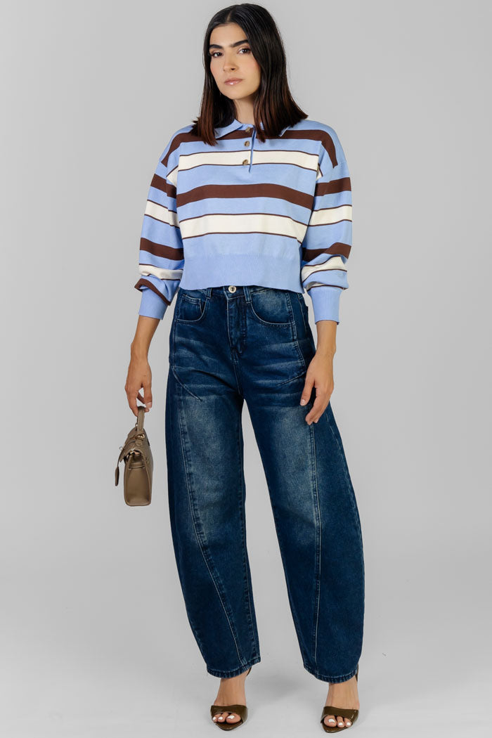 BLUSA A RAYAS POLO
