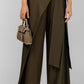 PANTALON WRAP CON LAZO