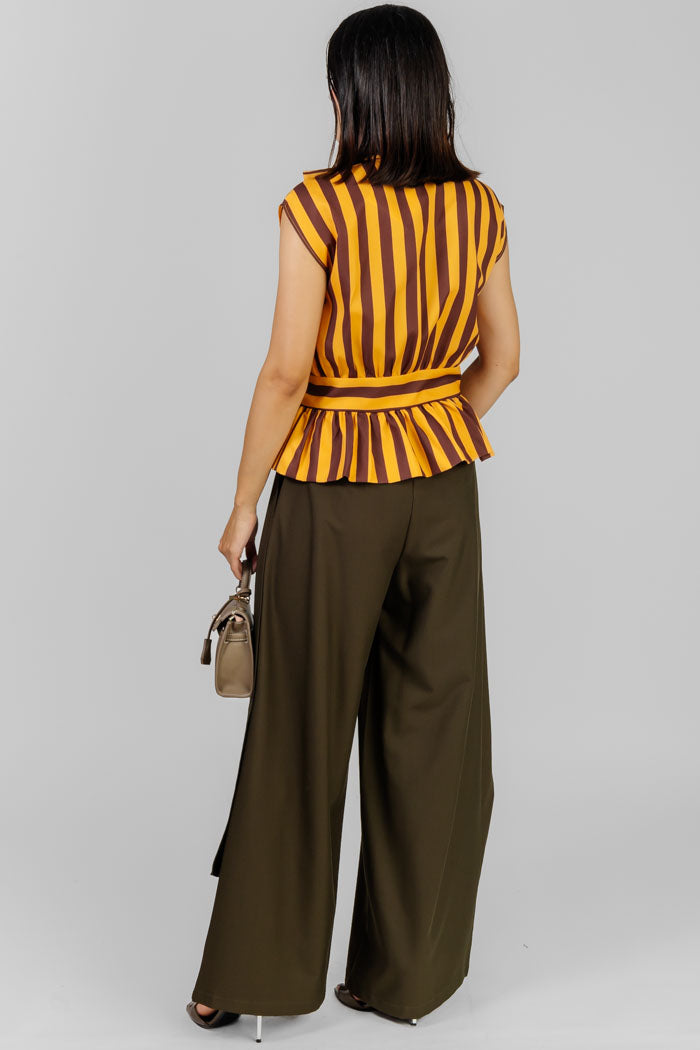 BLUSA STRIPES CON LAZO