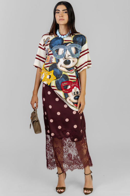 BLUSA  MOUSE LENTEJUELAS