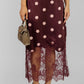 FALDA MIDI POLKA ENCAJE
