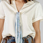 BLUSA SATINADA CON PAÑOLETA