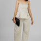 CONJUNTO DE RAYAS PEPLUM