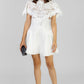 VESTIDO CORTO BLANCO DE ENCAJE