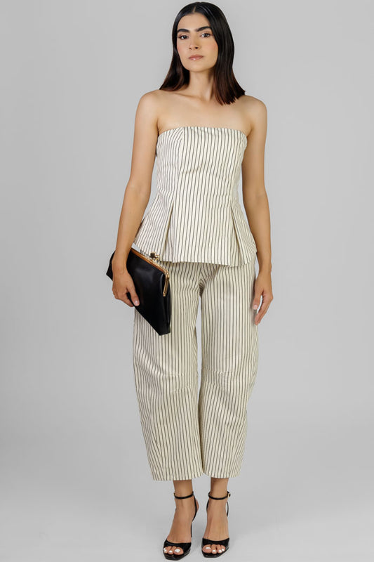 CONJUNTO DE RAYAS PEPLUM