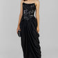 VESTIDO NEGRO CON LENTEJUELAS
