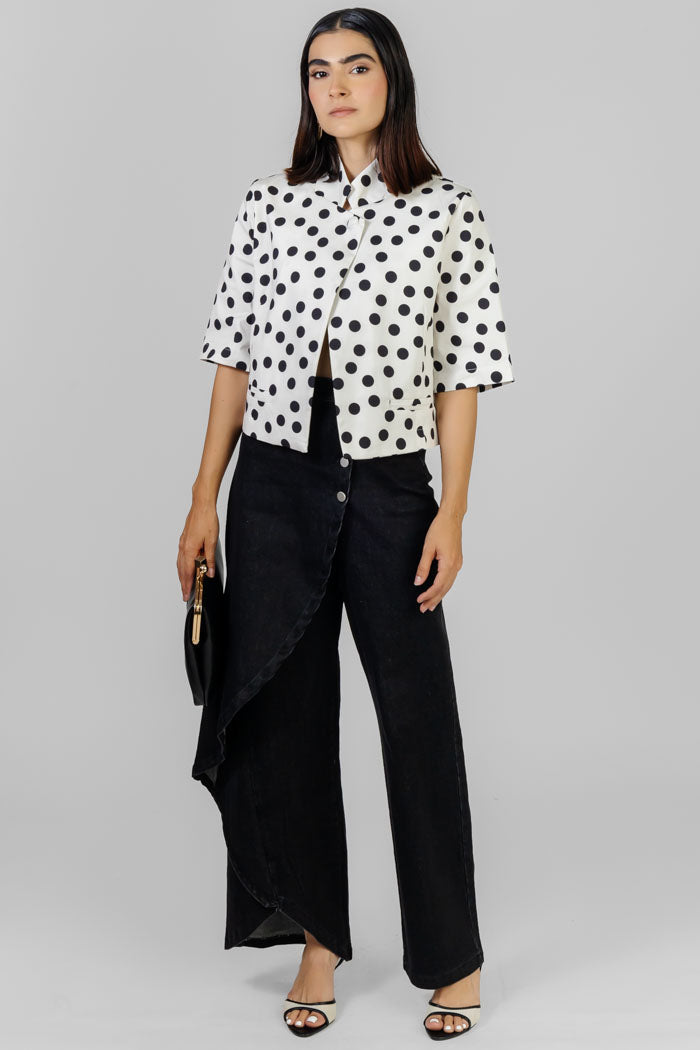 CHAQUETA ESTAMPADO LUNARES