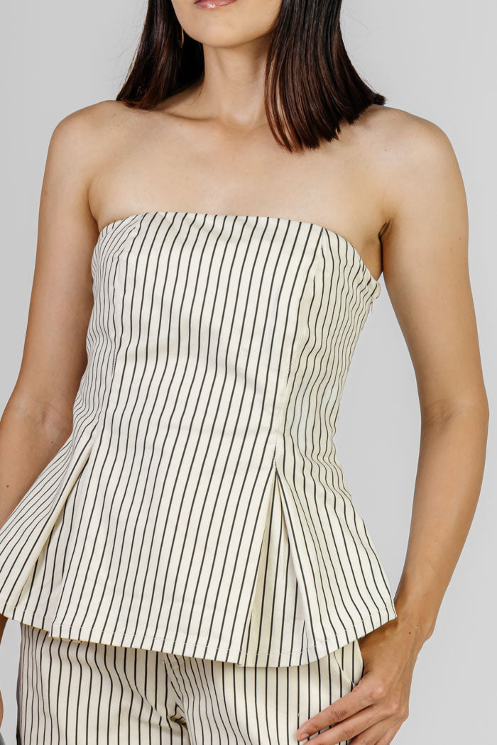 CONJUNTO DE RAYAS PEPLUM