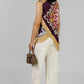 BLUSA ESTAMPADA CON FLECOS