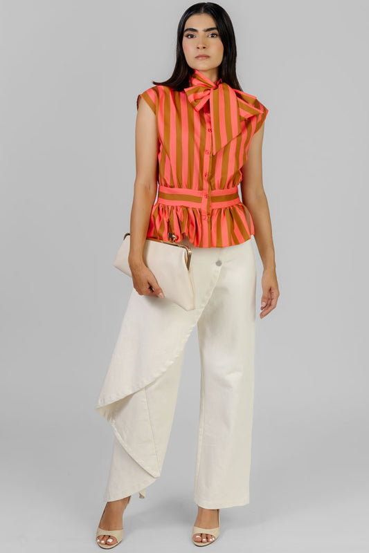PANTALON ASIMETRICO BOTONES