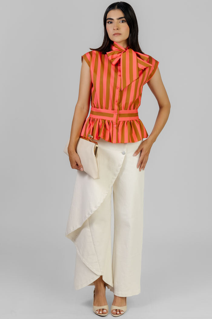 PANTALON ASIMETRICO BOTONES