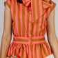 BLUSA STRIPES CON LAZO
