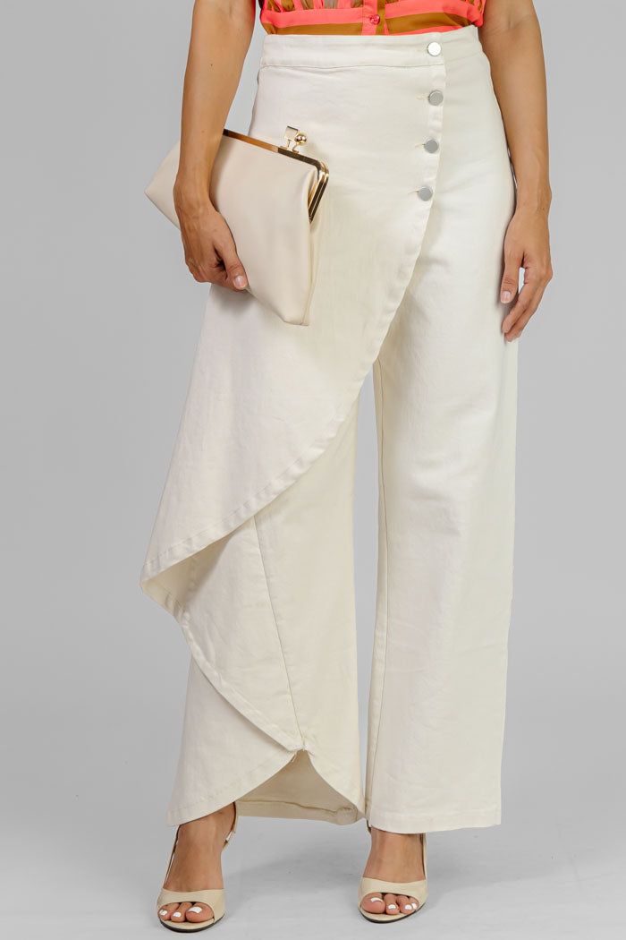 PANTALON ASIMETRICO BOTONES