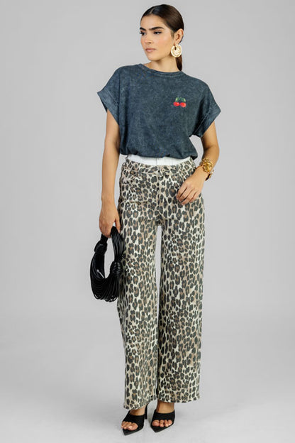 PANTALON ANIMAL PRINT DOBLE PRETINA