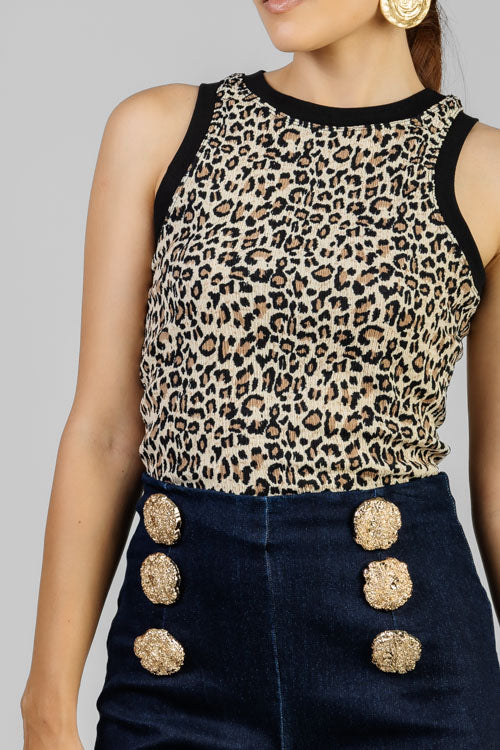 BLUSA BASIC ANIMAL PRINT