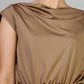 VESTIDO FRUNCES CAFE