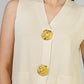 CONJUNTO TEJIDO BOTONES DORADO