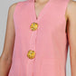 CONJUNTO TEJIDO BOTONES DORADO