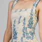 VESTIDO ESPIGAS AZUL