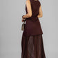 VESTIDO PUNTO FALDA PLISADA