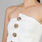 CONJUNTO TOP BOTONES DORADO
