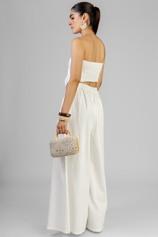 CONJUNTO TOP BOTONES DORADO