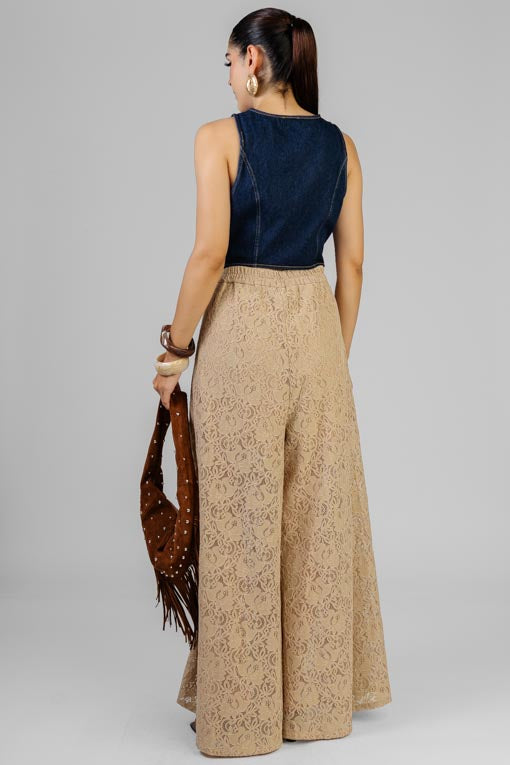 PANTALON AMPLIO ENCAJE