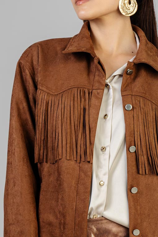 CHAQUETA GAMUZA BARBAS