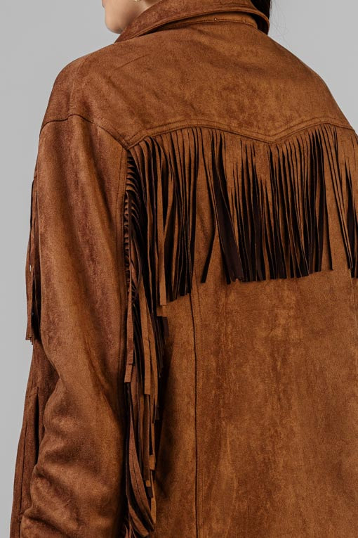 CHAQUETA GAMUZA BARBAS