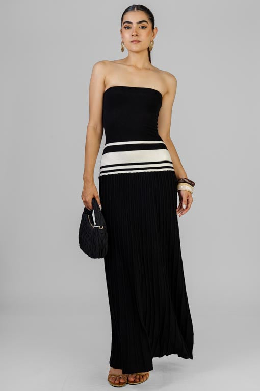 VESTIDO STRAPLESS TEJIDO