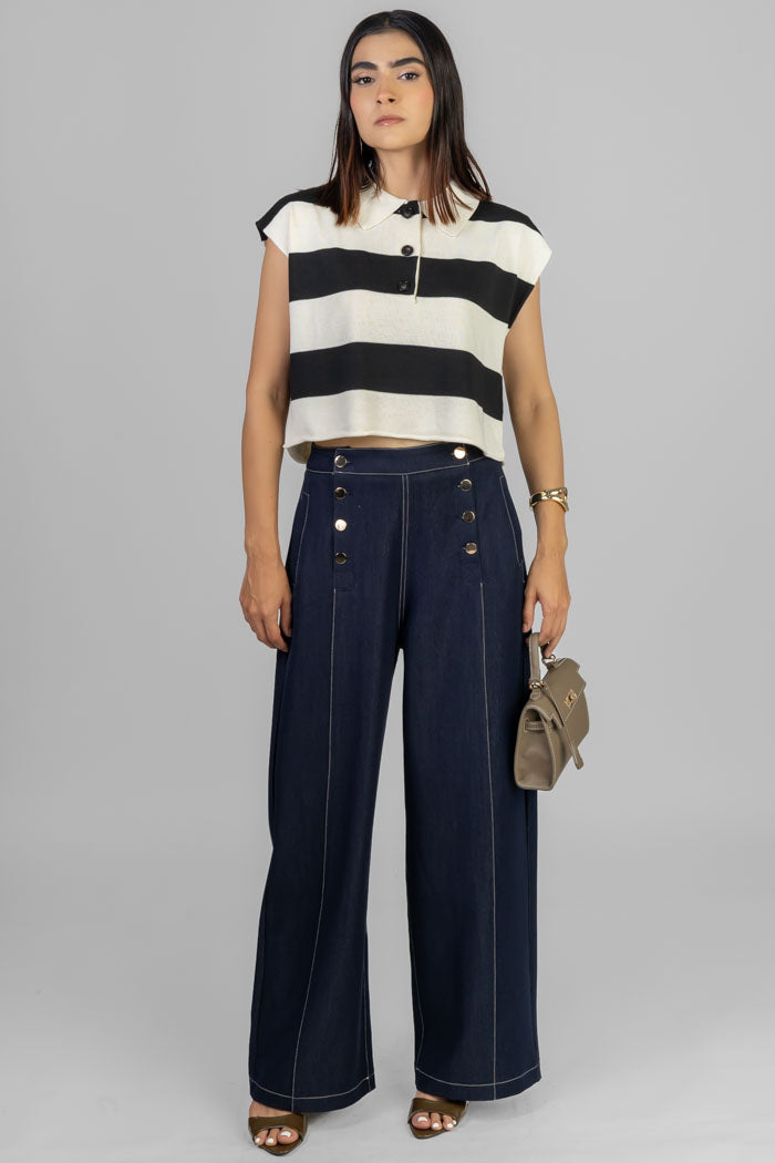 BLUSA POLO A RAYAS