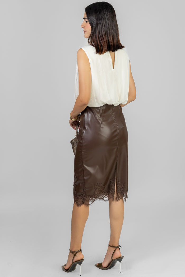 BLUSA CUELLO CON LAZO