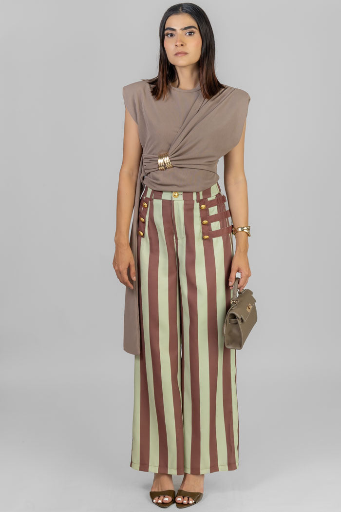 PANTALON RAYADO ESTILO MARINERO