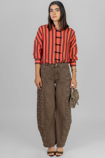 BLUSA RAYADA ESTILO ORIENTAL