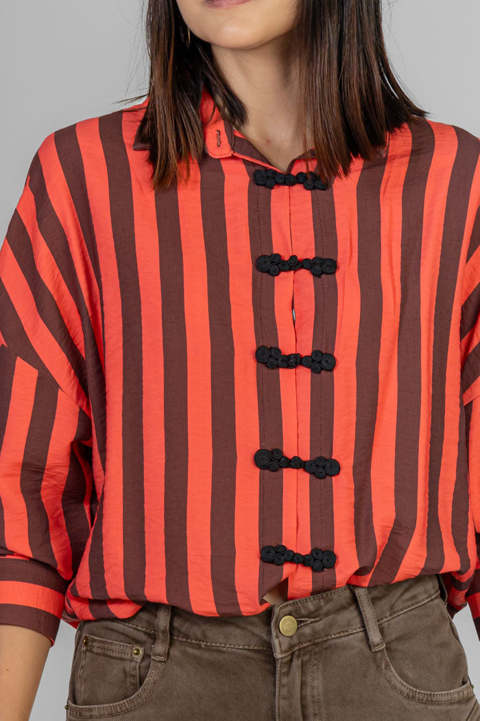 BLUSA RAYADA ESTILO ORIENTAL