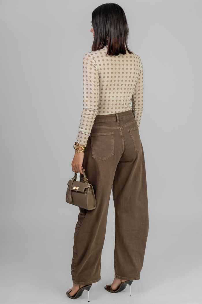 BLUSA ESTAMPADA CUELLO ALTO