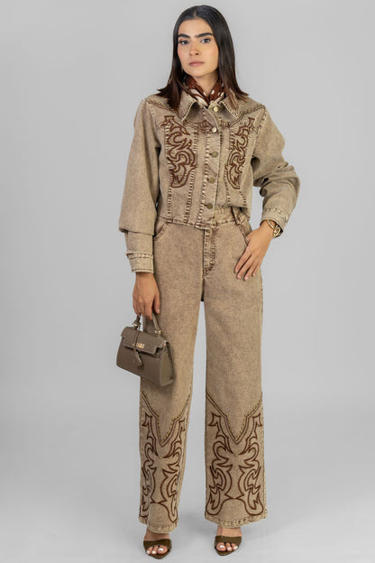 CONJUNTO DENIM ESTILO VAQUERO