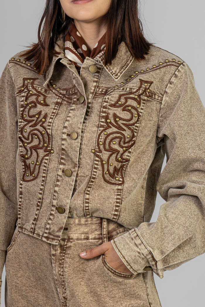 CONJUNTO DENIM ESTILO VAQUERO