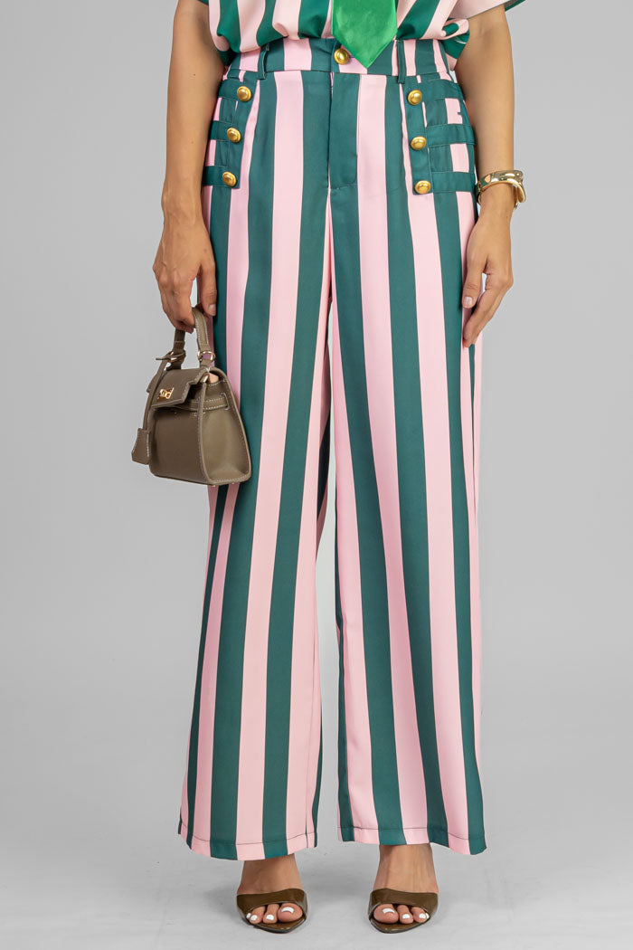 PANTALON RAYADO ESTILO MARINERO