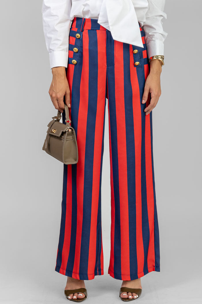 PANTALON RAYADO ESTILO MARINERO