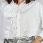 BLUSA BLANCA CON APLIQUE
