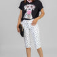 BLUSA ESTAMPADO DALMATA NEGRA